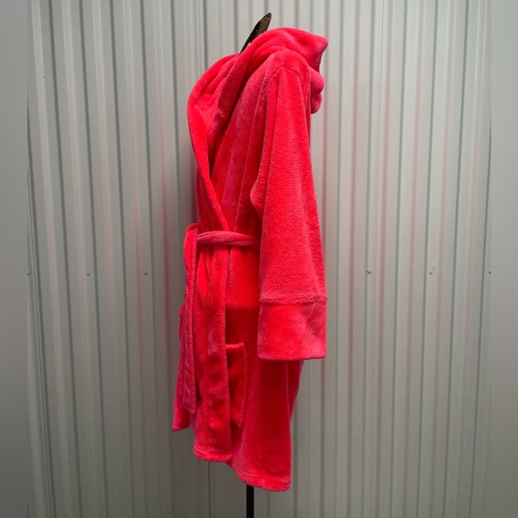Victoria Secret “PINK” Sequins Fleece Plush Bath Robe Size M/L - Picture 6 of 11